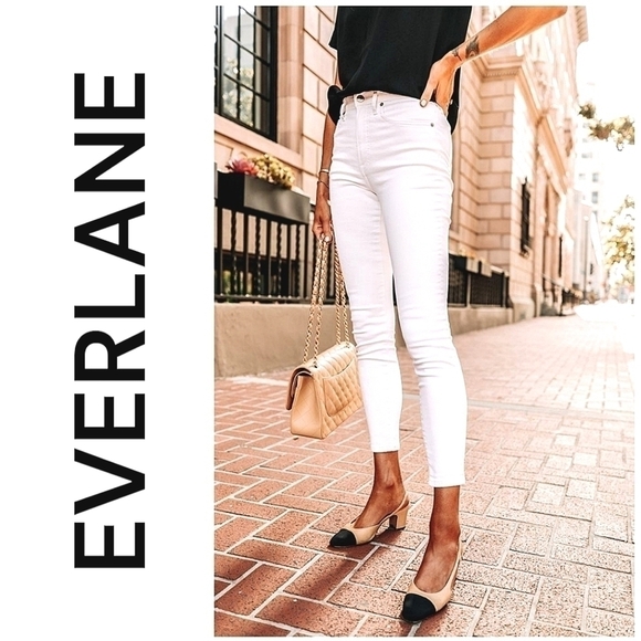 Everlane , White Highrise Jeans Nwt - Picture 6 of 8